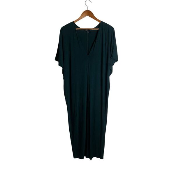 Universal Standard green v neck lounge dress. Size small - Picture 1 of 7